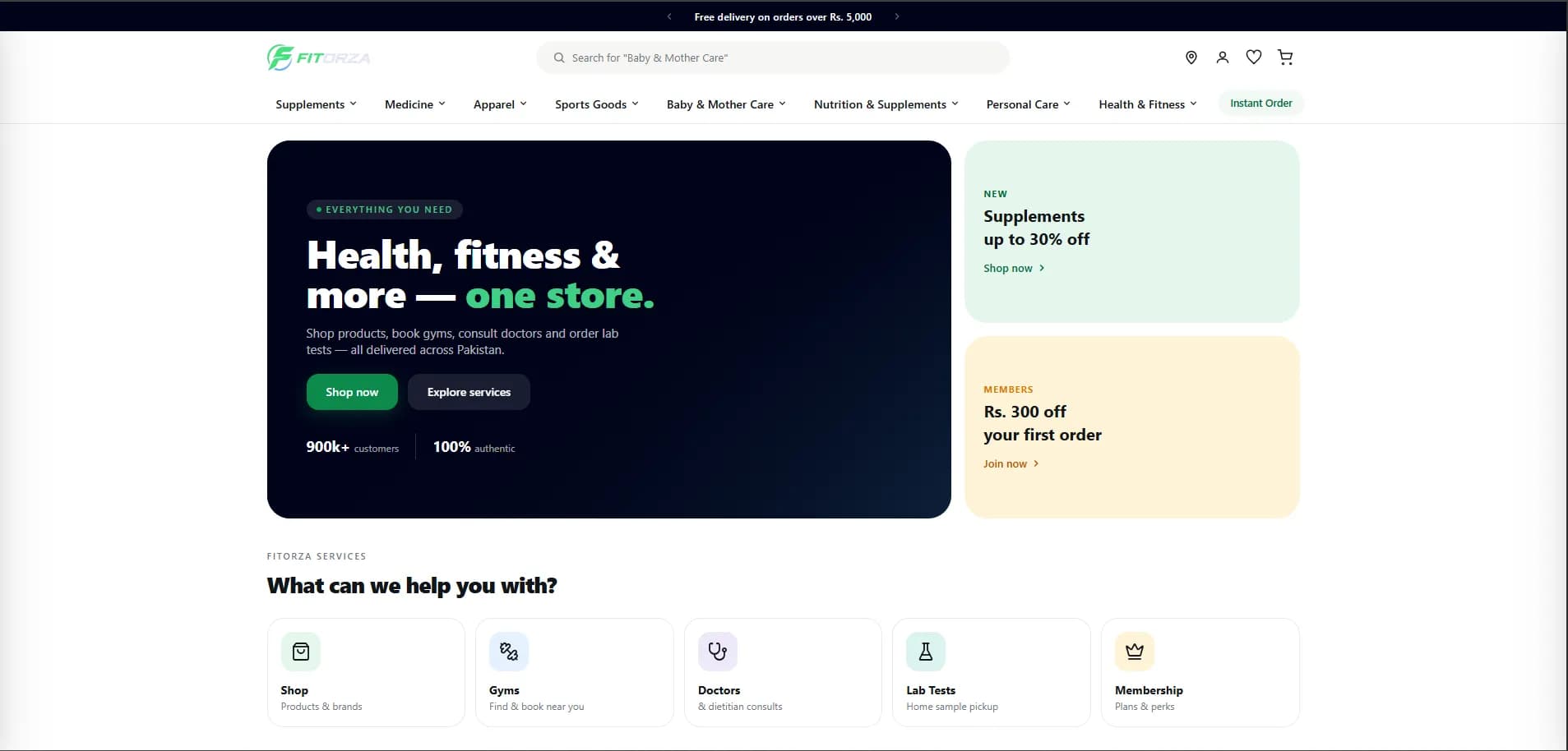 Fitorza - Consumer super-app · Pakistan
